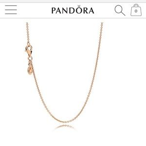 Pandora rose gold necklace chain