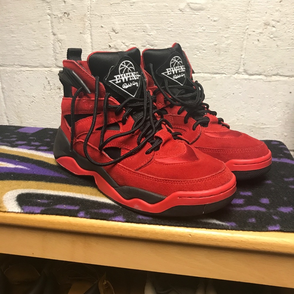 Patrick Ewing Men's Red suede