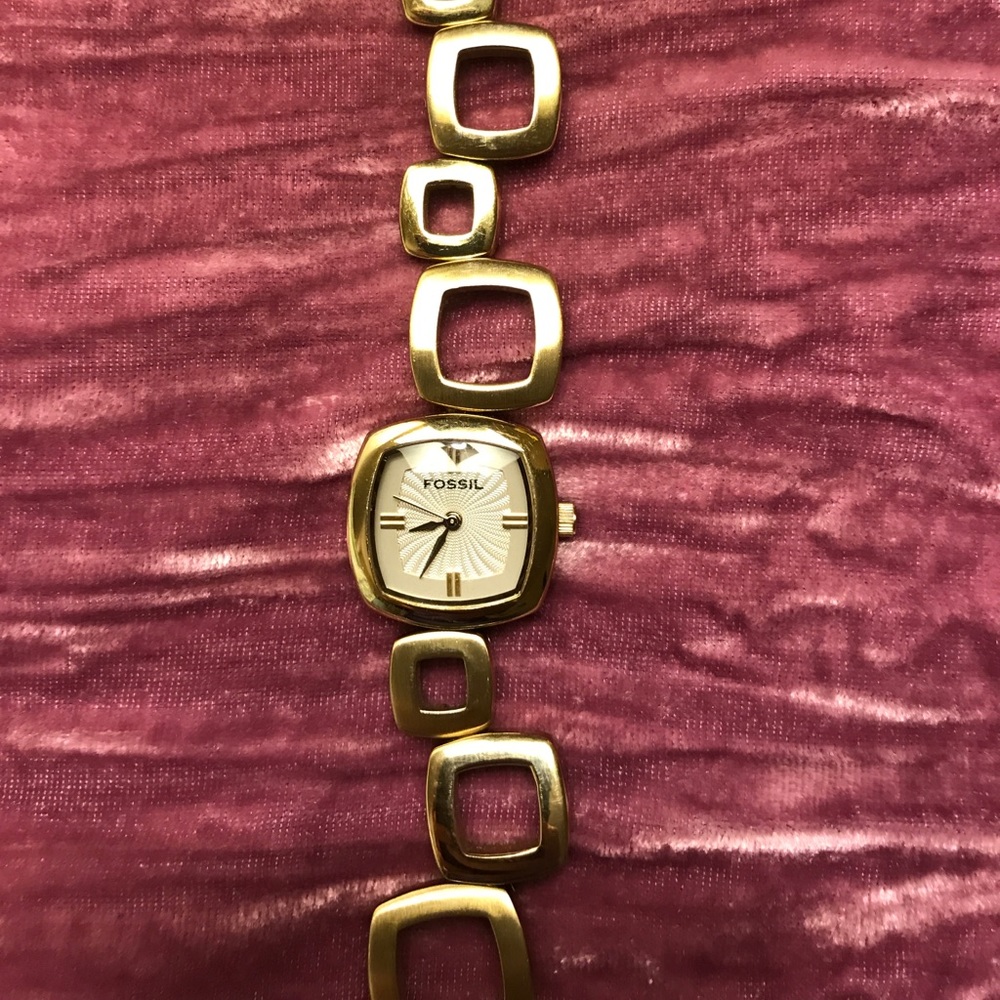 Fossil gold watch