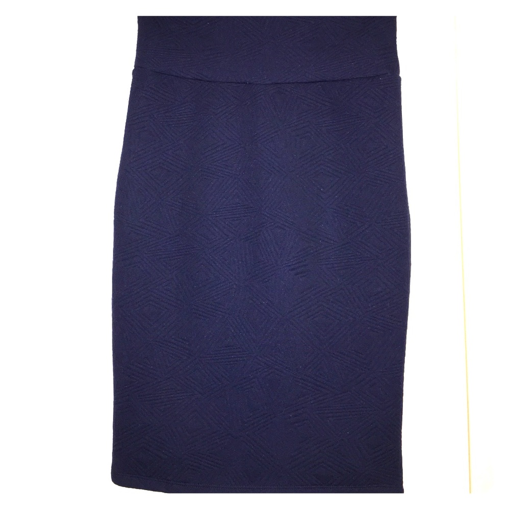 LuLaRoe XS Navy Blue Cassie Skirt