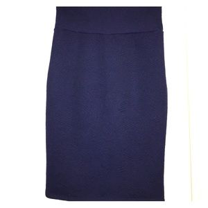 LuLaRoe XS Navy Blue Cassie Skirt