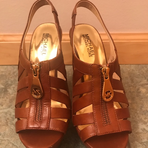 Michael Kors Brown Heel Sandals - Picture 2 of 4