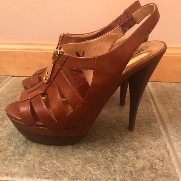 Michael Kors Brown Heel Sandals - Picture 3 of 4