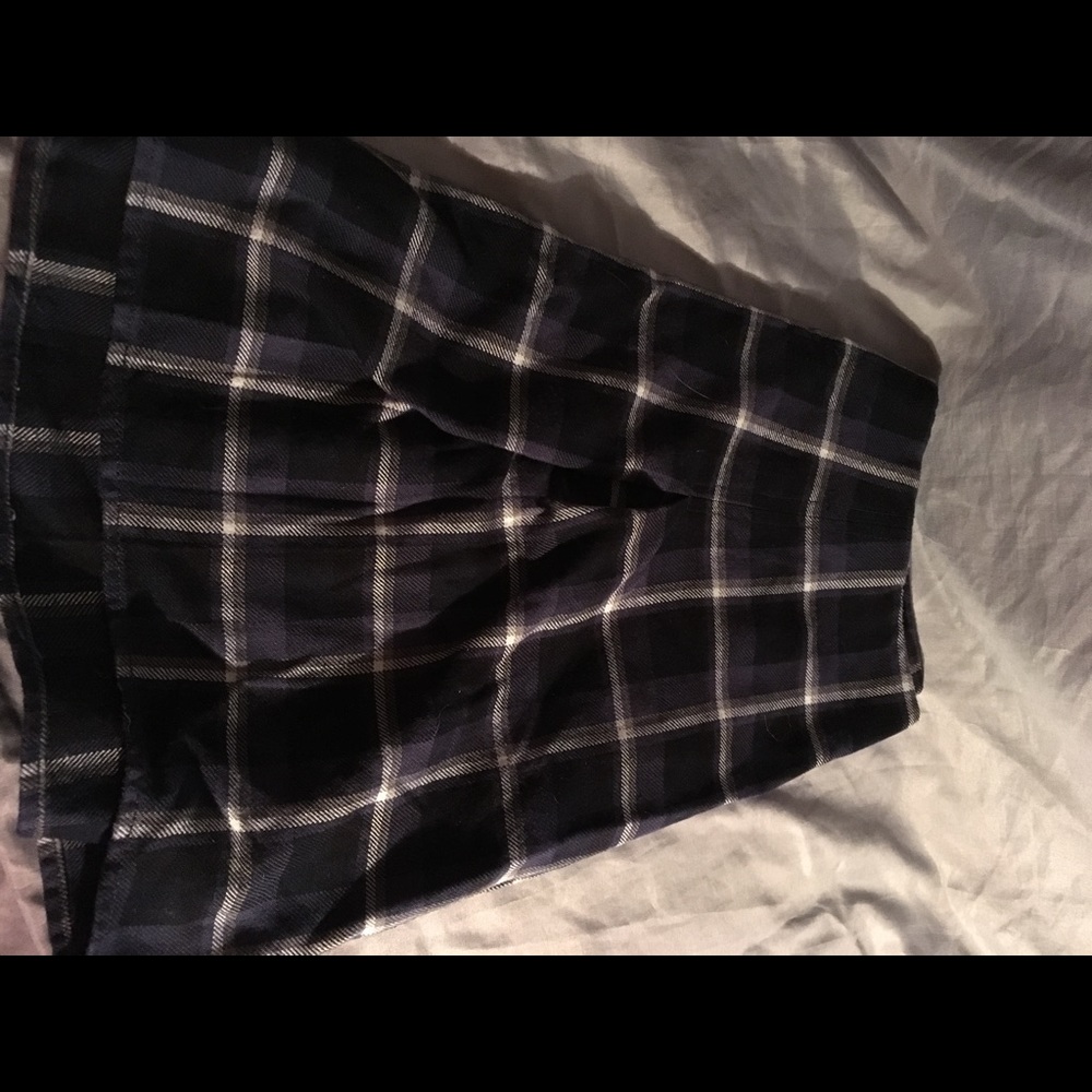 High Waist Plaid Skirt