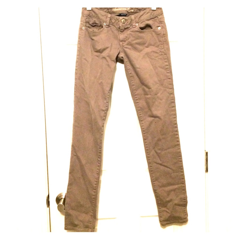 American Eagle brown/khaki skinny pants