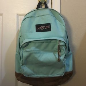 Mint Green/Teal JanSport backpack