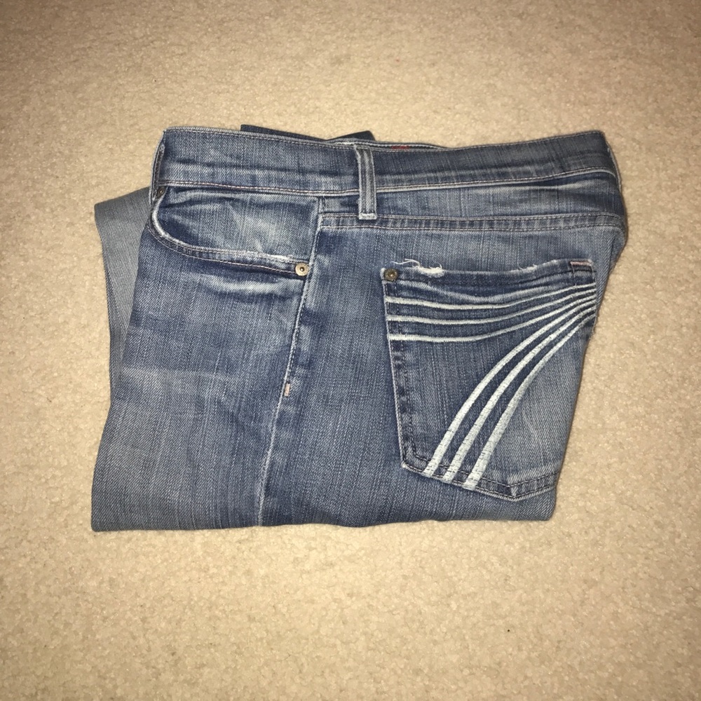 BARELY worn 7 for all mankind dojo's
