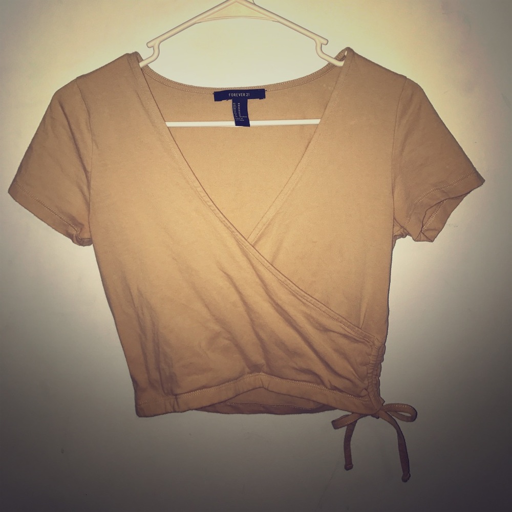 Tan crop top