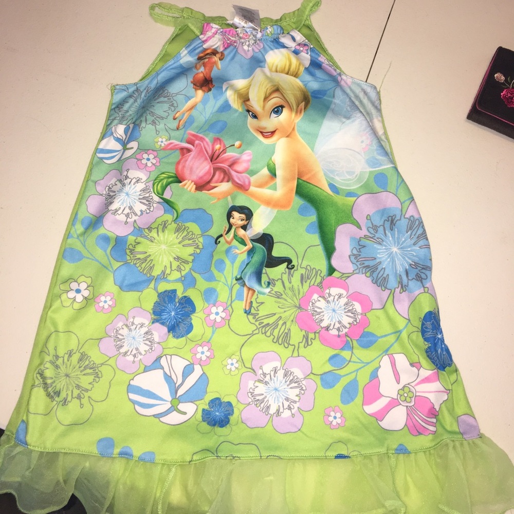 Two pjs. One Tinkerbell and the one is princess.