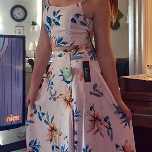 Two pieces floral dress