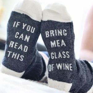 NEW "Bring Me Wine" Socks!