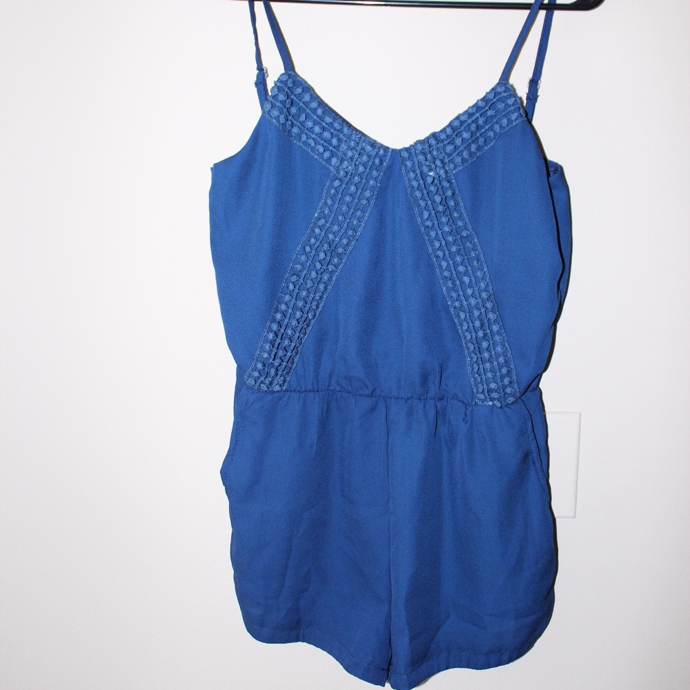 3 FOR $15  Navy blue romper size S