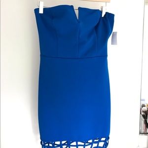Charlotte Russe Strapless Blue Dress