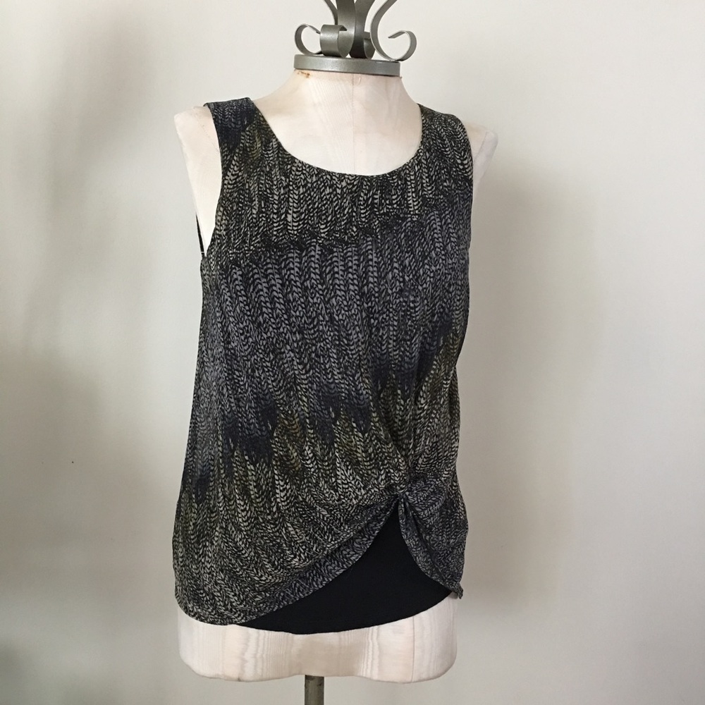 Anthropologie Deletta Printed Tank Top