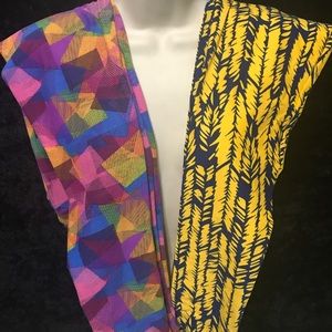 LuLaRoe set of 2 leggings OS