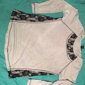 Lace embellished shirt