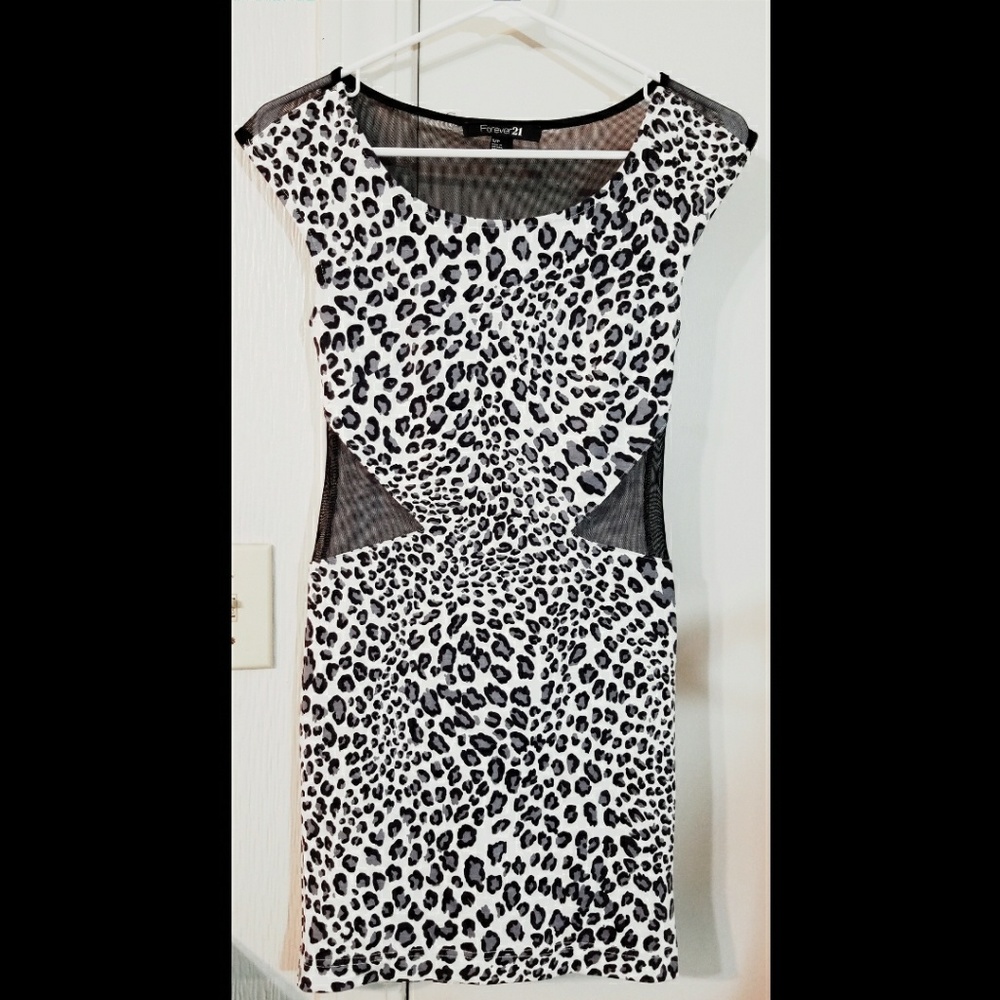 Forever 21 cheetah print cocktail dress