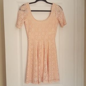 Pink baby doll dress