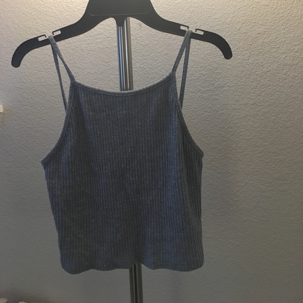 ❌SOLD Gray Brandy crop tank