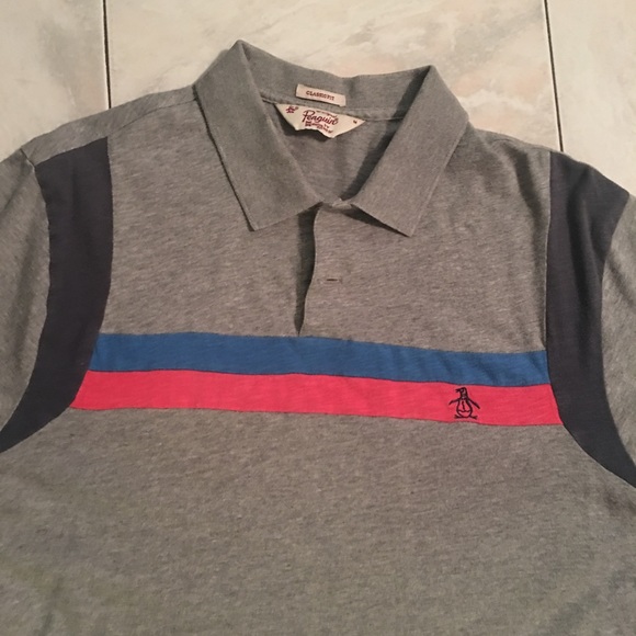 2 button collared penguin 🐧 shirt - Picture 3 of 3