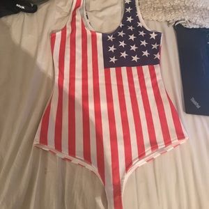 NWOT American flag body suit 🇺🇸