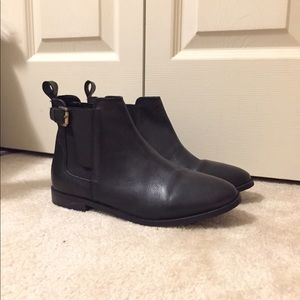 TopShop Leather Chelsea Ankle Boots