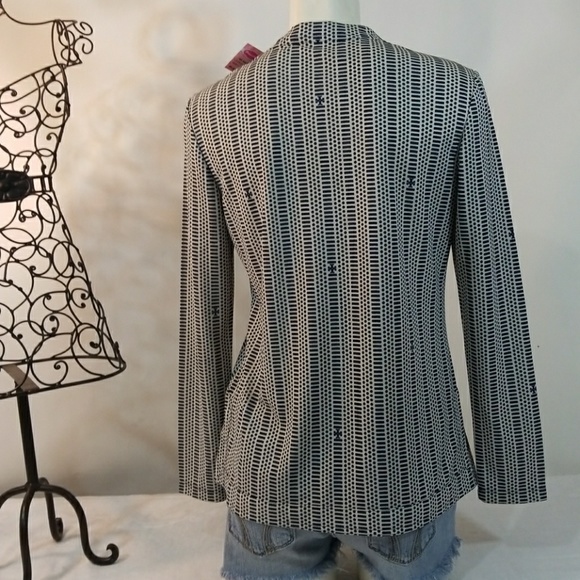 Authentic Tory Burch  navy blue blouse - Picture 6 of 8