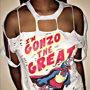 Boxed Cut Gonzo Distressed Tee