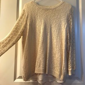 NWOT Lucky Brand Long sleeve knitted blouse