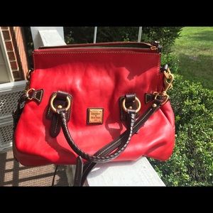Dooney & Bourke Florentine Stanwich Satchel Red