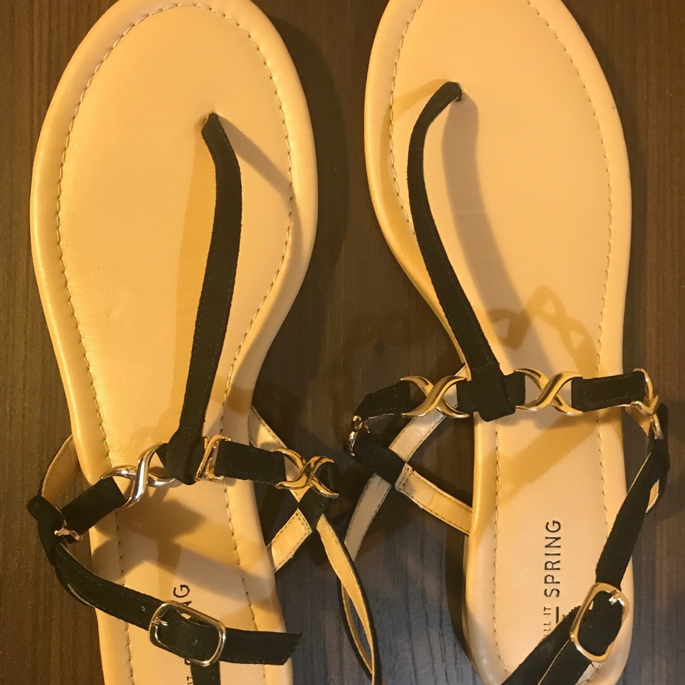 Black/gold sandals - from Call It Spring