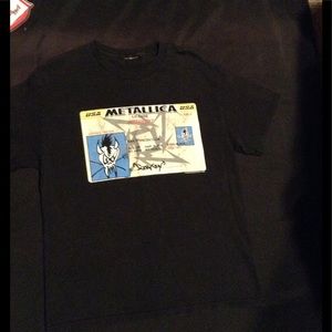 Metallica T shirt SF music club rare rock tee