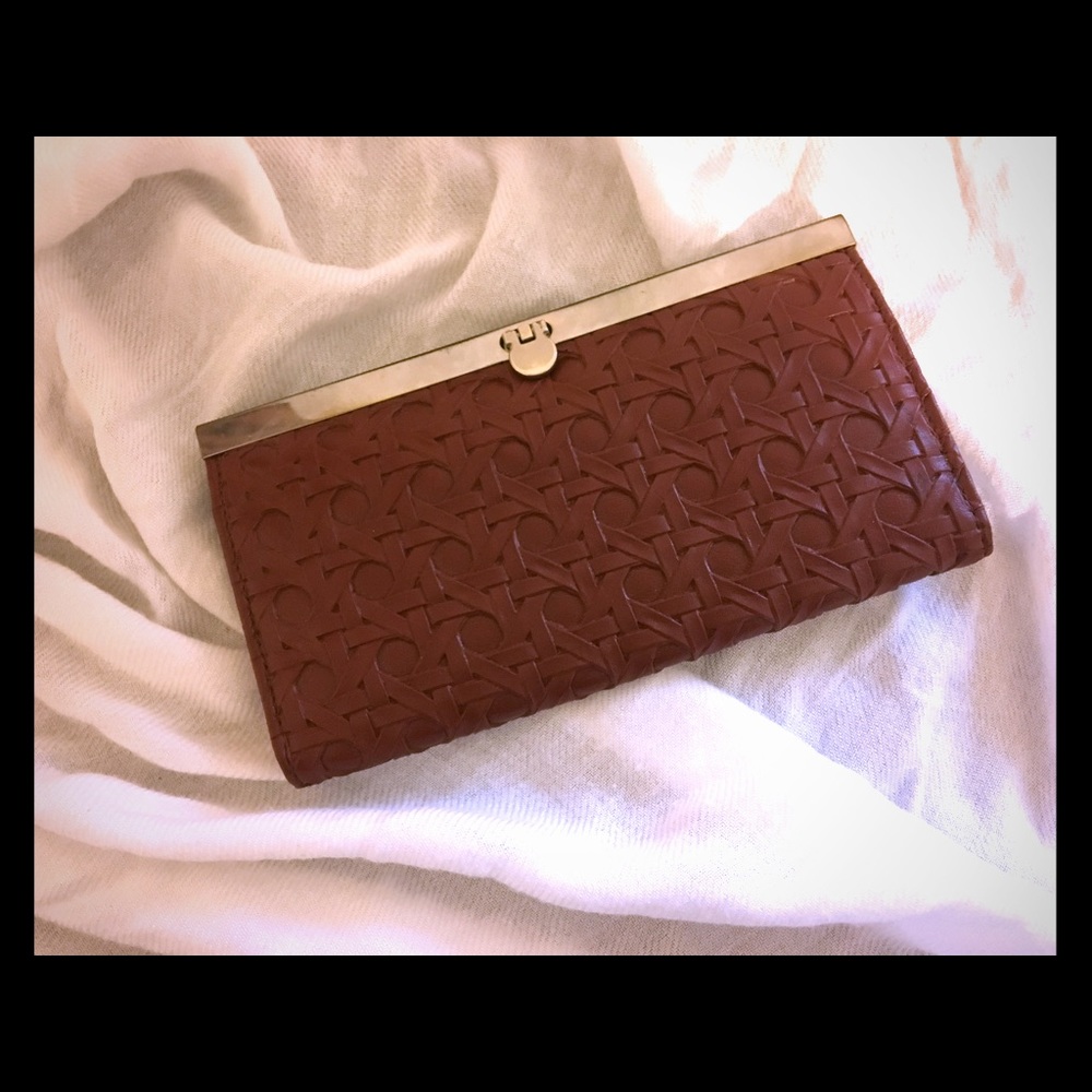 Faux Leather Clutch Wallet