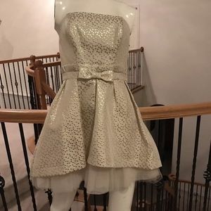 Betsey Johnson Gold Dot Dress 4