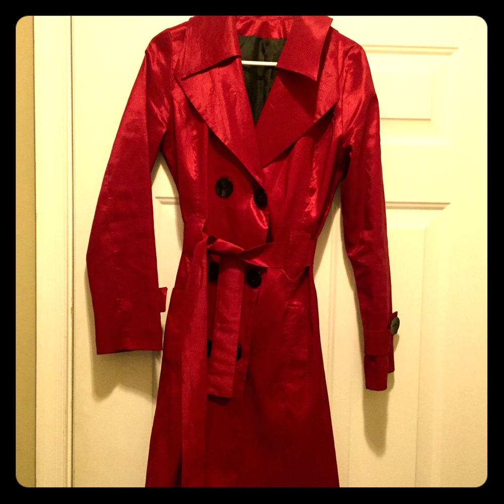 Gorgeous red trench coat