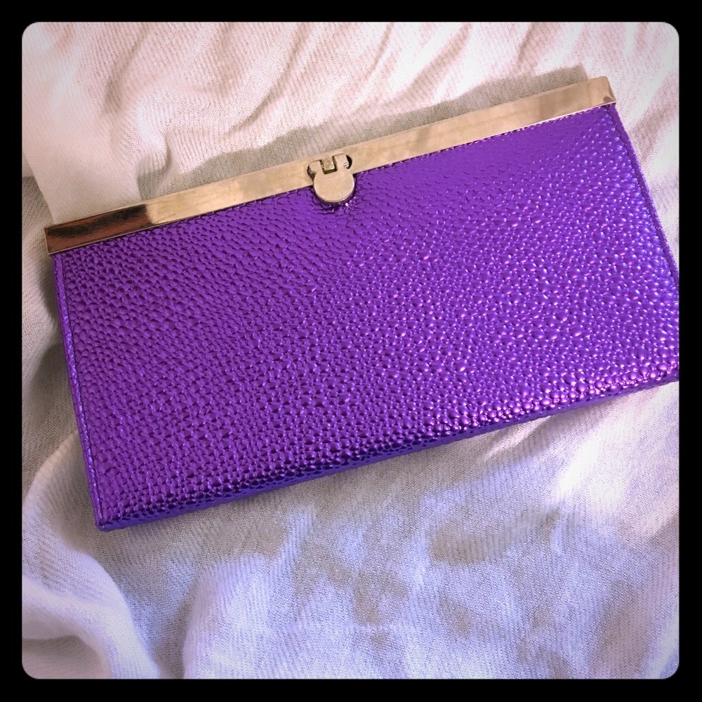 Purple Clutch Wallet