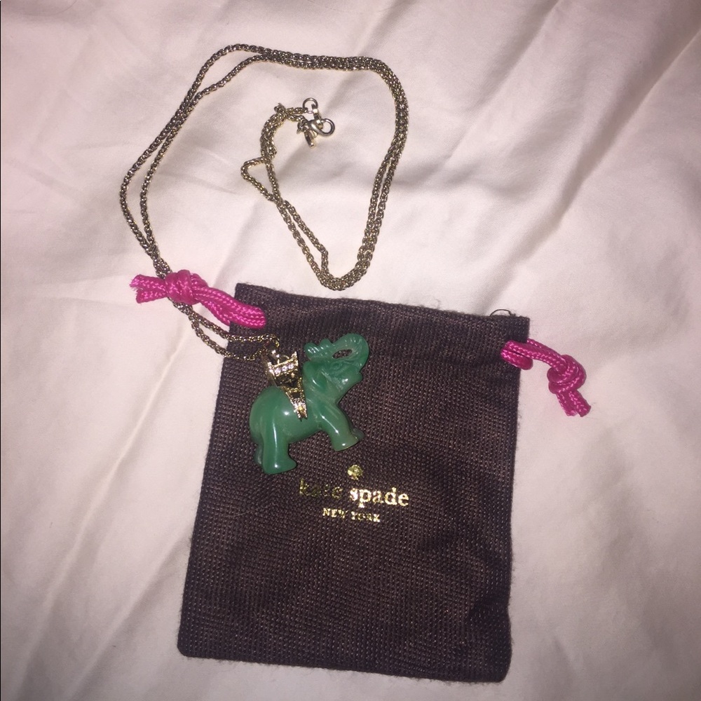 Kate Spade Jade Elephant Long Necklace