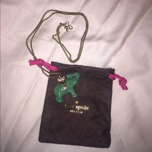 Kate Spade Jade Elephant Long Necklace