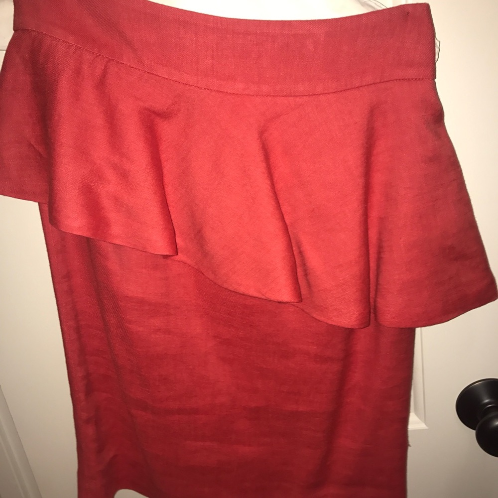 Zara red pencil skirt