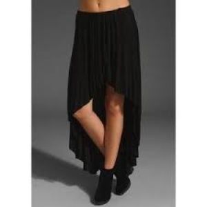 Brandy Melville Black Split Skirt