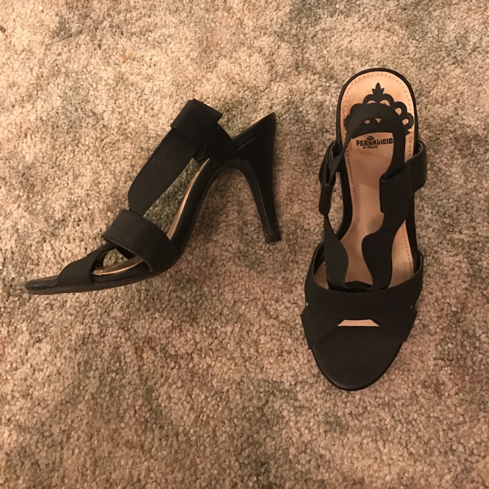 Extremely comfortable heeled Sandals Fergalicious