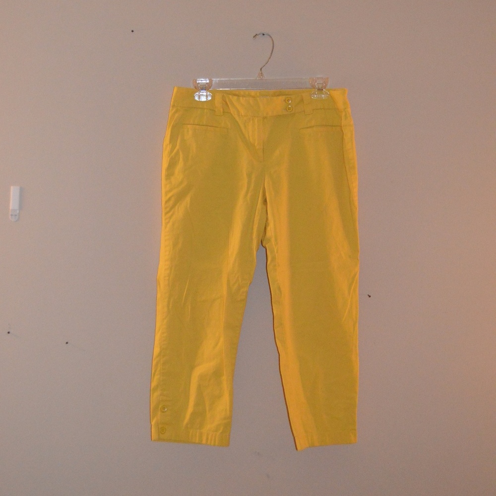 Loft Yellow Crop Pants