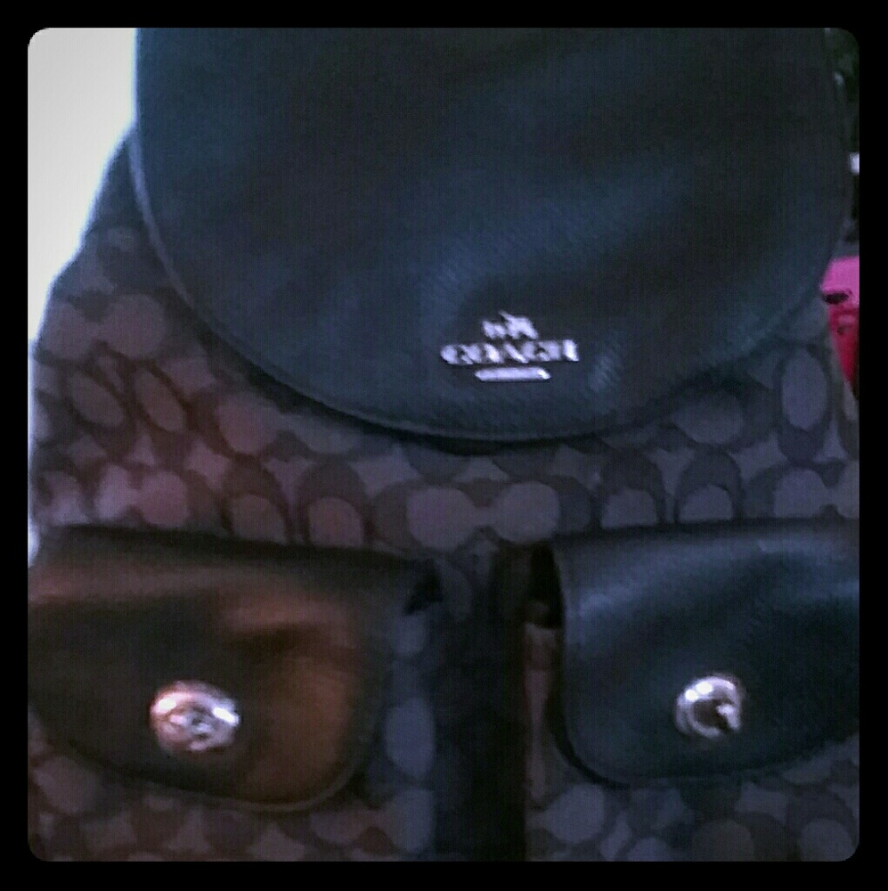Authentic coach bookbag purse