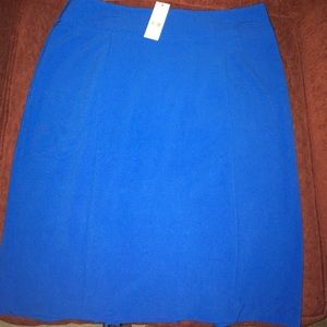 NY&C Cobalt Blue Work Skirt