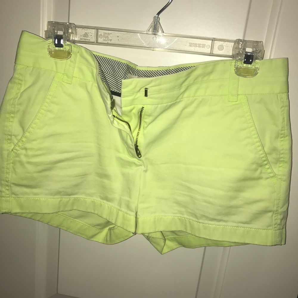 Yellow J.Crew shorts
