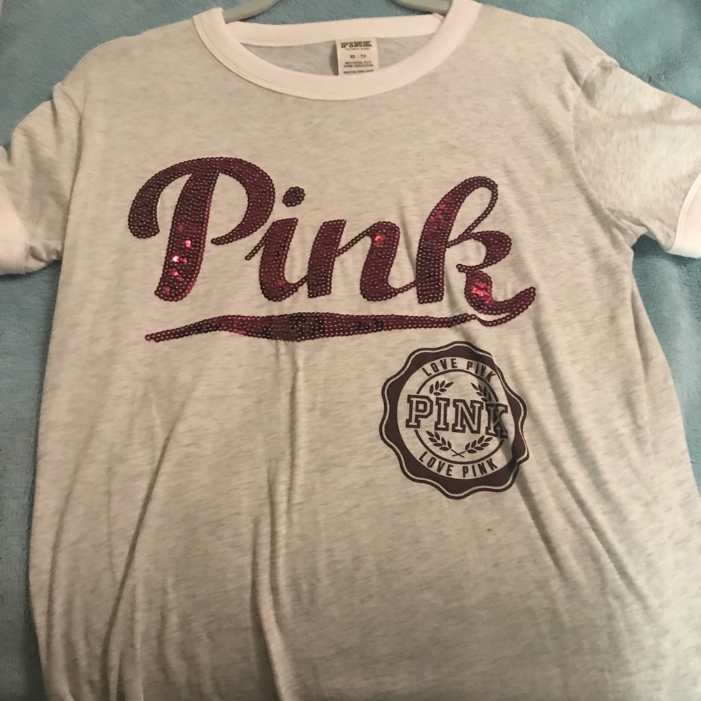 Victoria's Secret short sleeve shirt w/ sequins