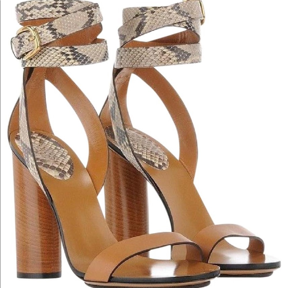 Gucci chunky tan sandals