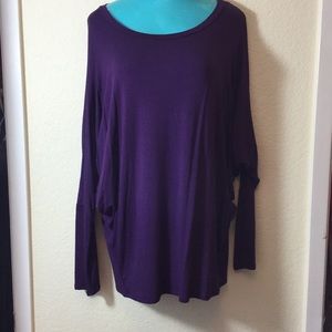 Purple Moa Long-Sleeved Blouse