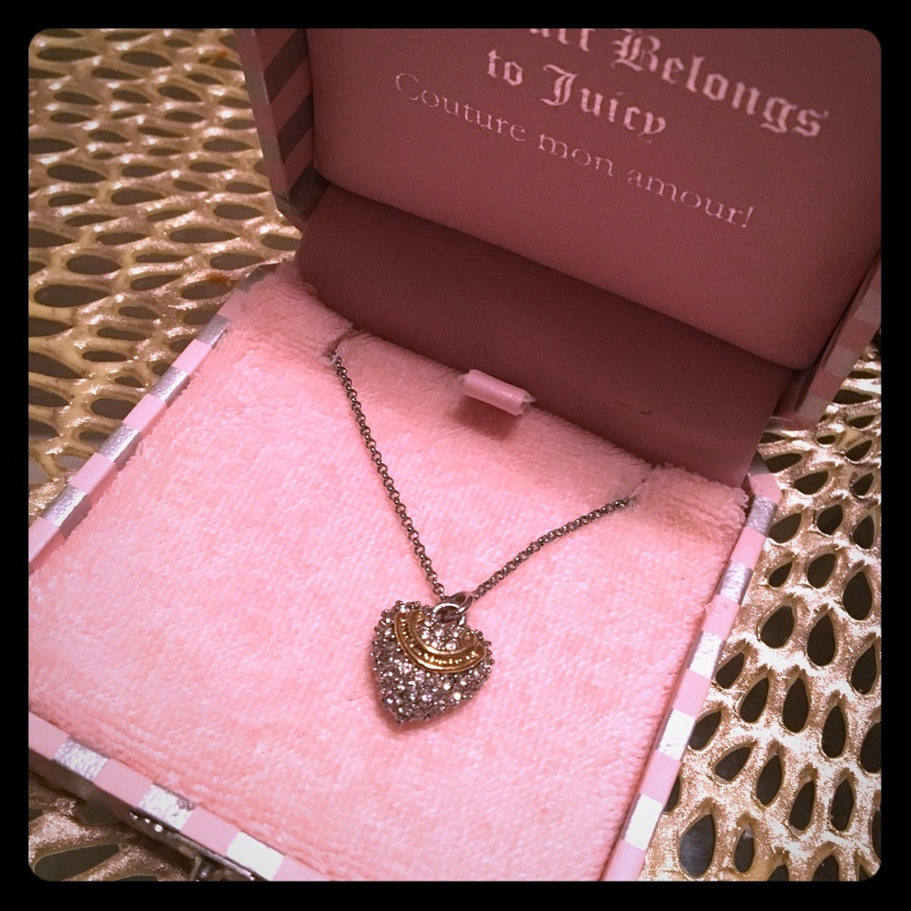 Juicy couture heart necklace
