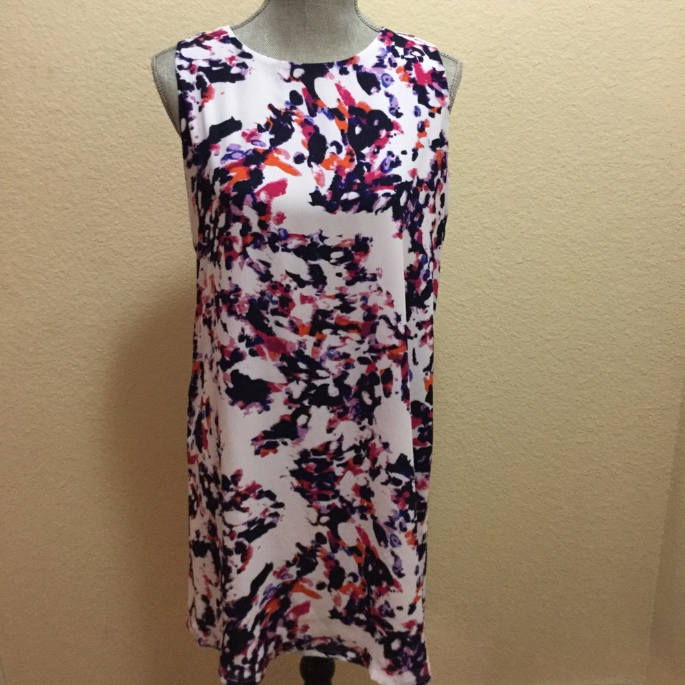 NWOT White Multicolor Floral Dress